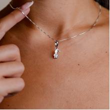 Сребърен комплект от две колиета Майка и Дъщеря