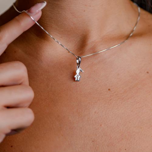 Сребърен комплект от две колиета Майка и Дъщеря