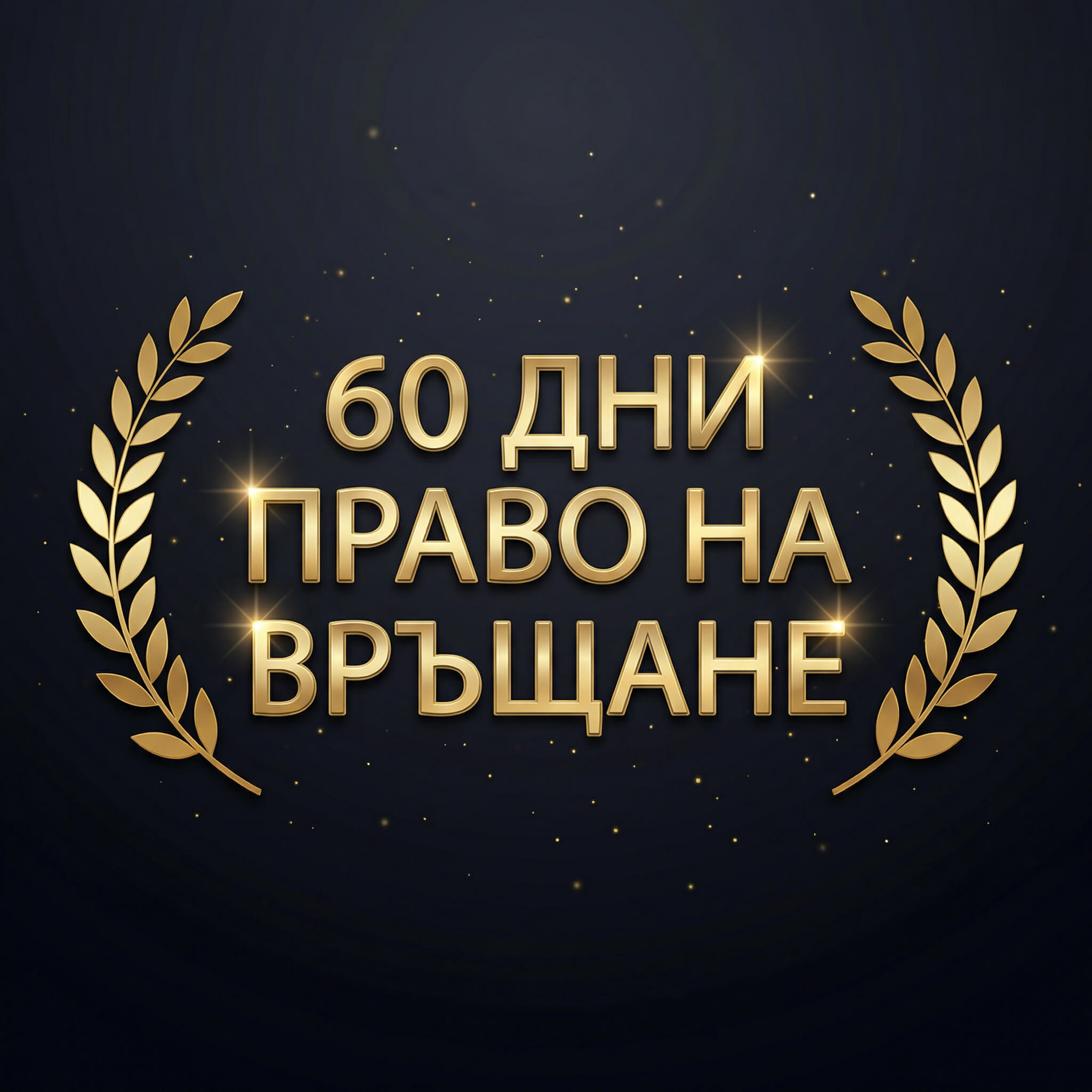 60 дни право на връщане
